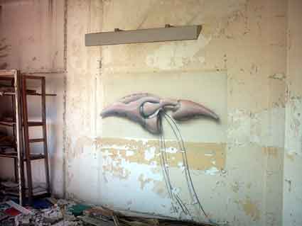 on the wall